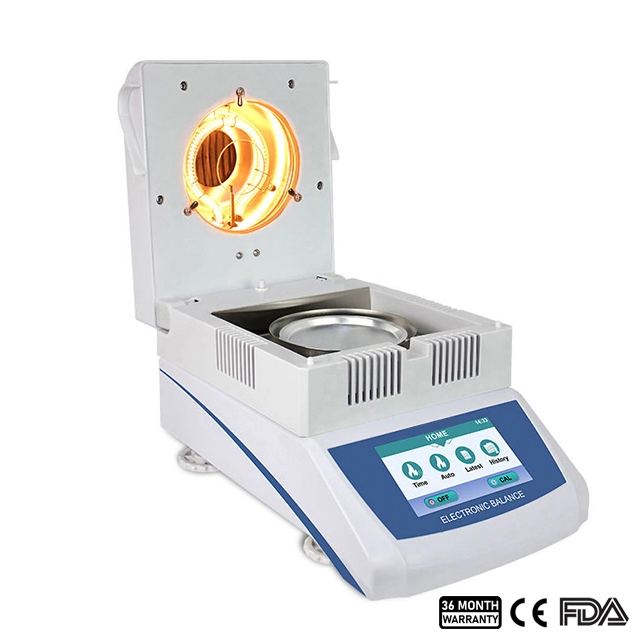 YF-LS101  触摸屏卤素水分测定仪 100g 精度0.001g